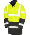 RS452 R452X Result Core Motorway Two Tone Safety Jacket Fluorescent Yellow / Black colour image